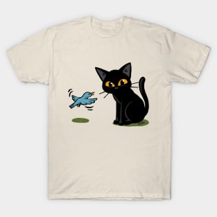 Talking with the bird T-Shirt